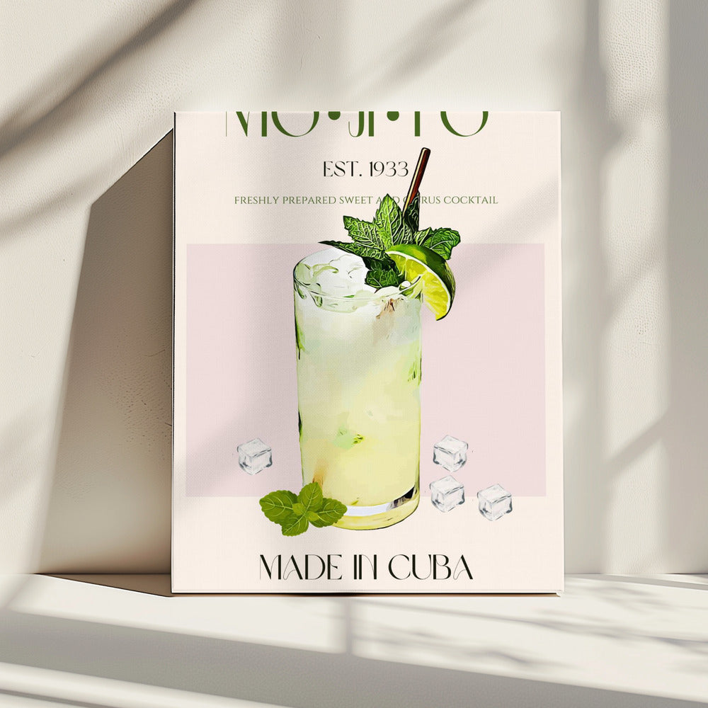 Mojito Print Cocktail | Canvas