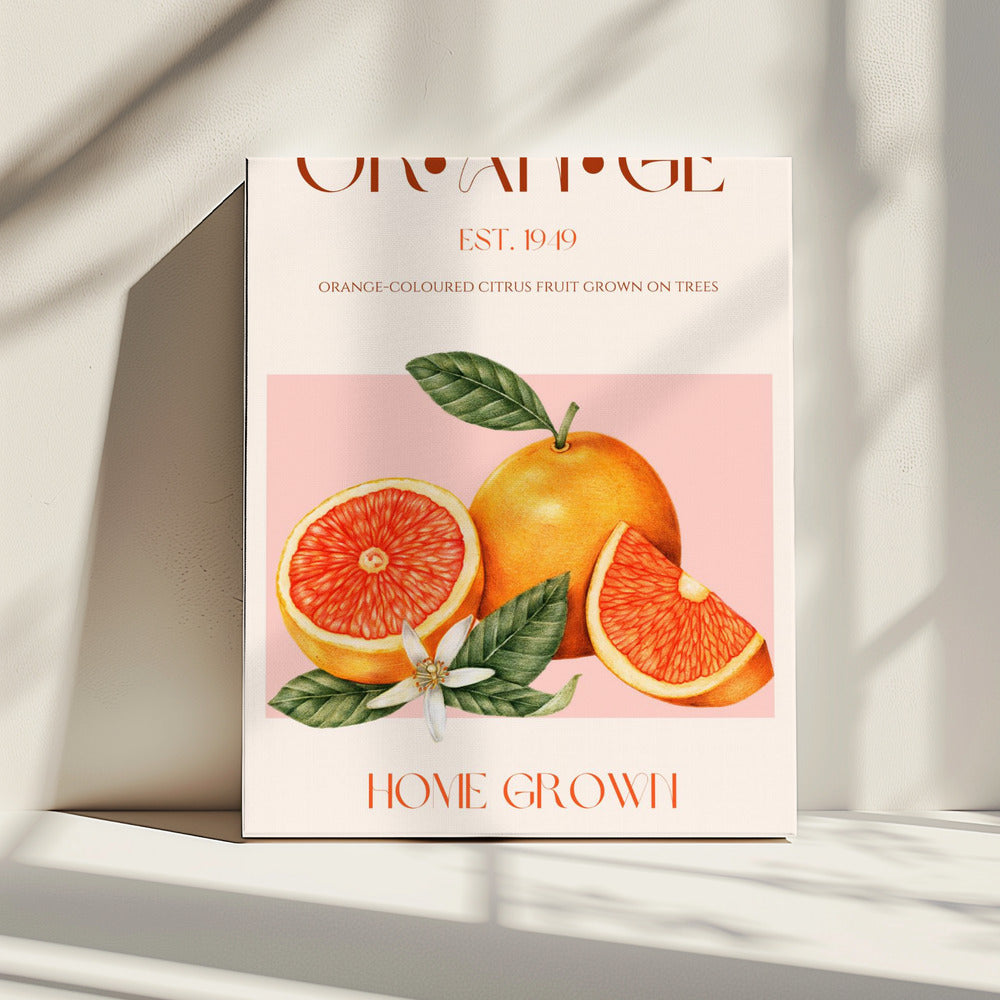 Vintage-themed With Vibrant Oranges | Canvas