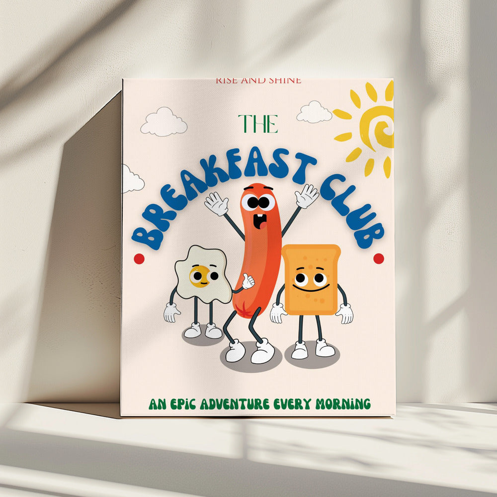 Breakfast-themed Cartoon | Canvas