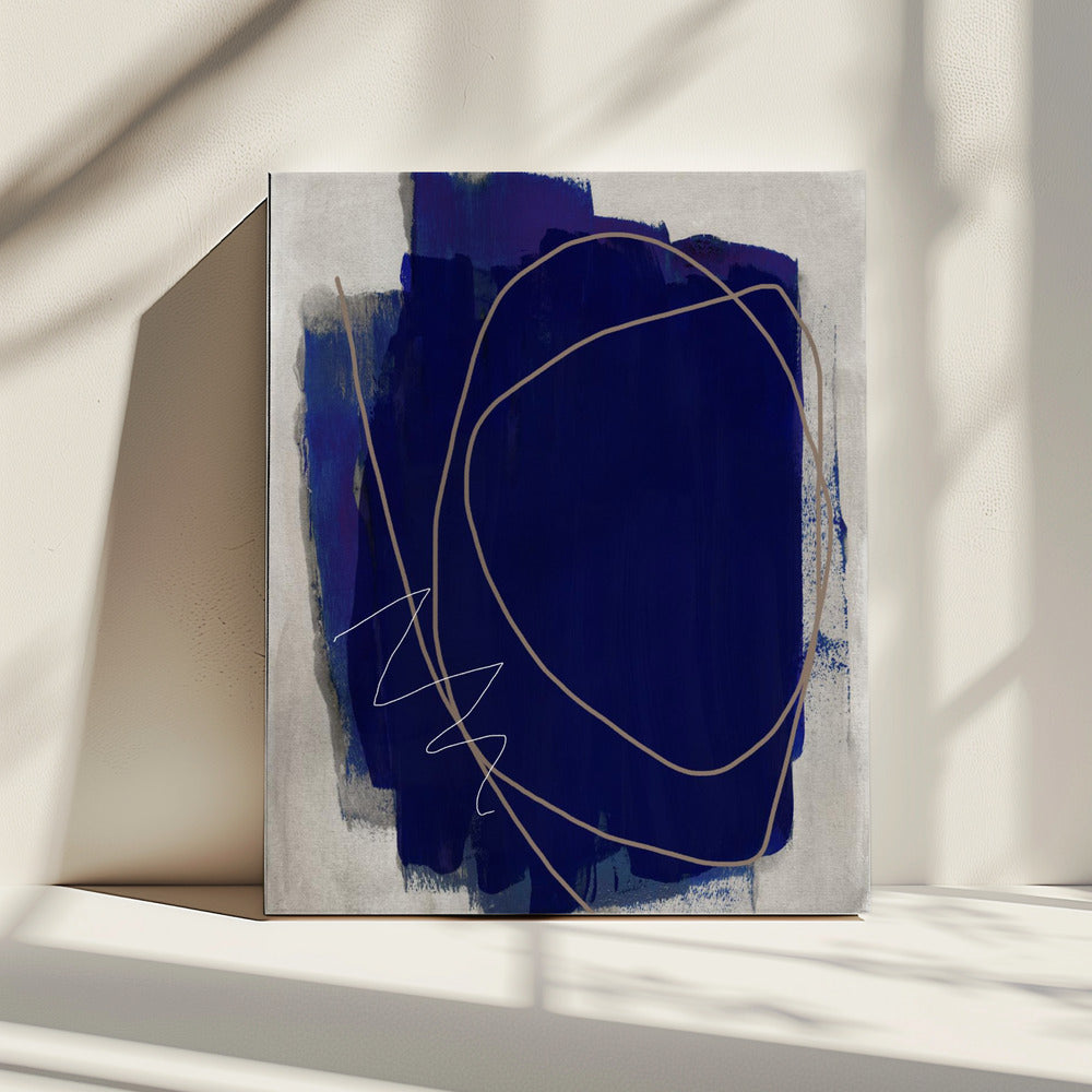 Blue Strokes 5 | Canvas