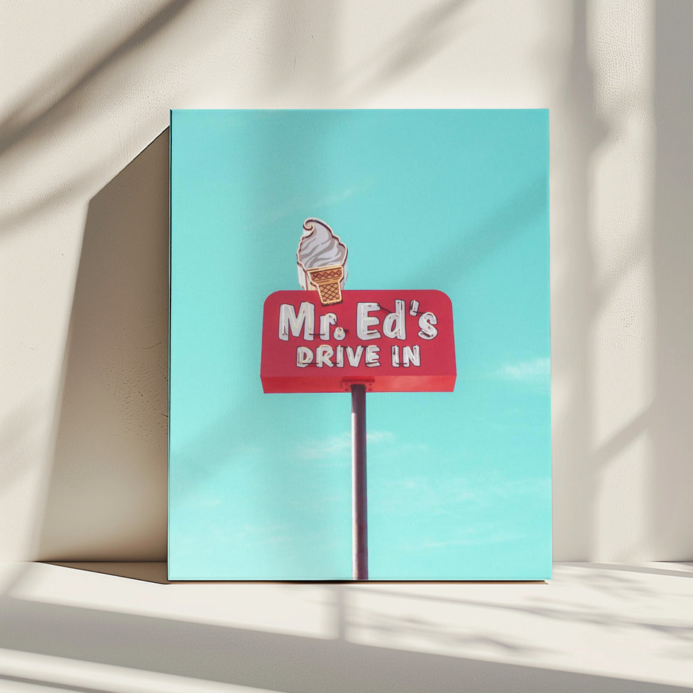 Mr. Ed's Drive In Vintage Sign in Urbana, Missouri, USA | Canvas