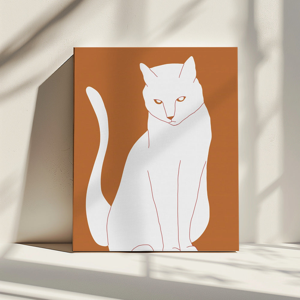 White and orange cat | Canvas