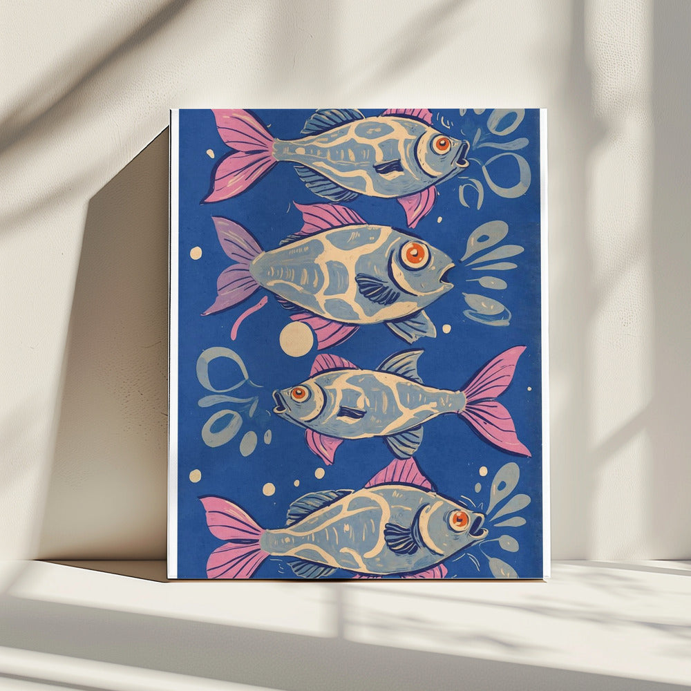 Vibrant Aquatic Dance | Canvas