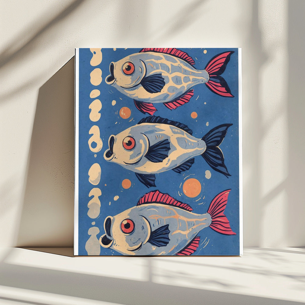 Cosmic Koi Dance | Canvas