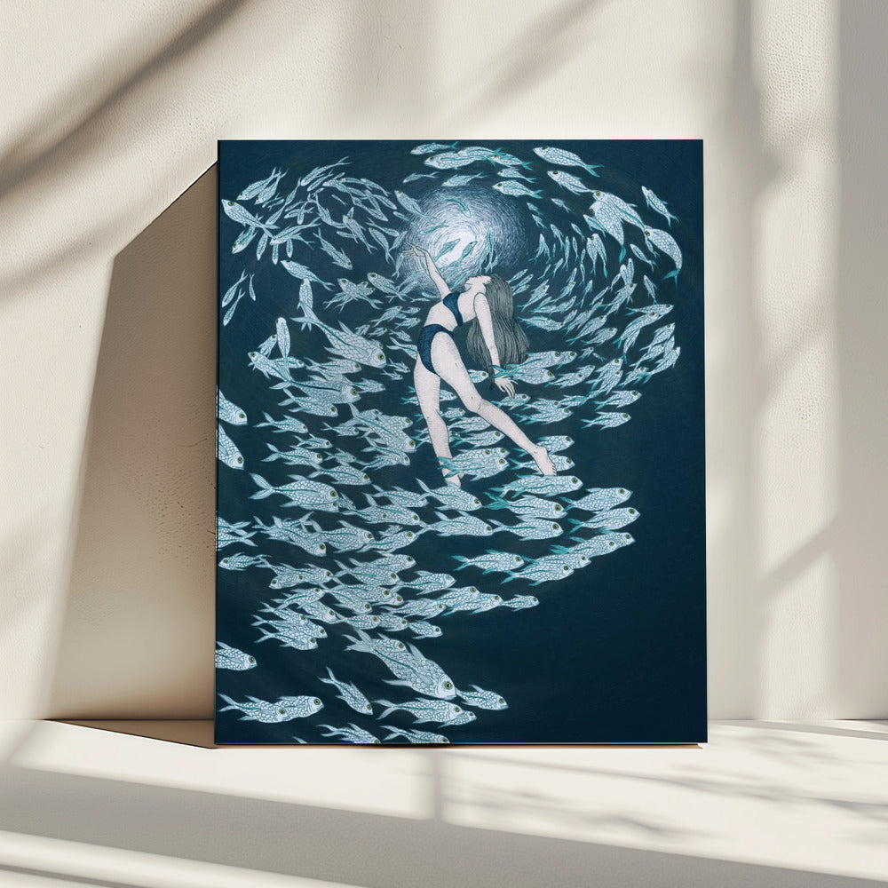 Even Fish Love the Sea Colour | Canvas