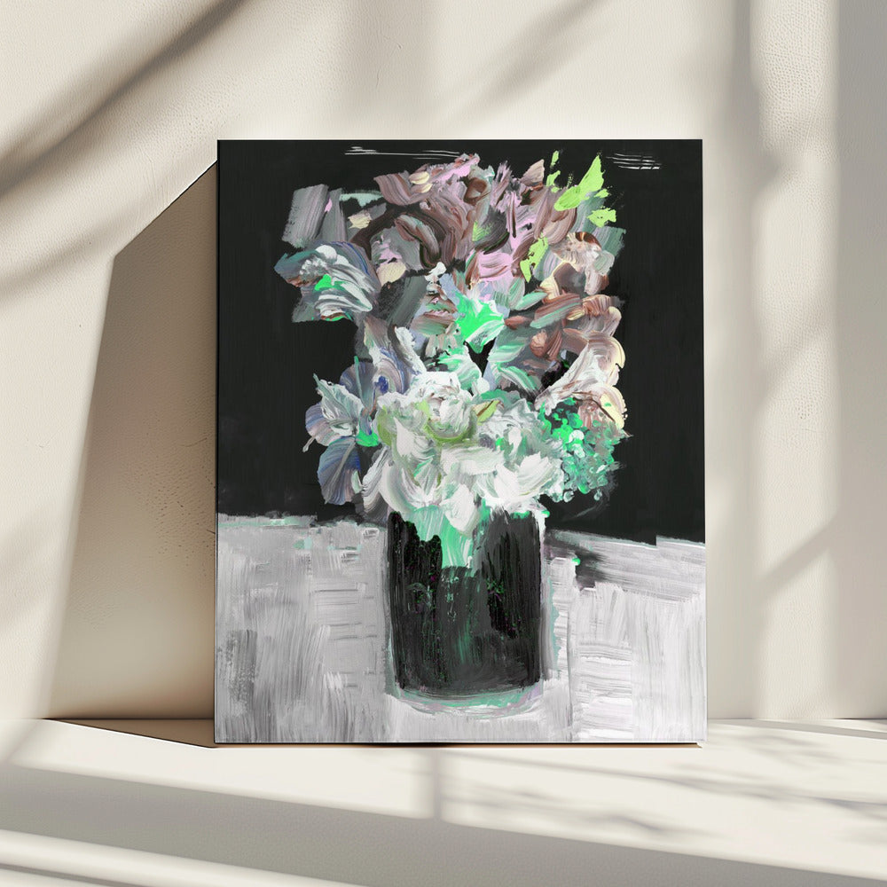 Colorful Flower with Vase | Canvas