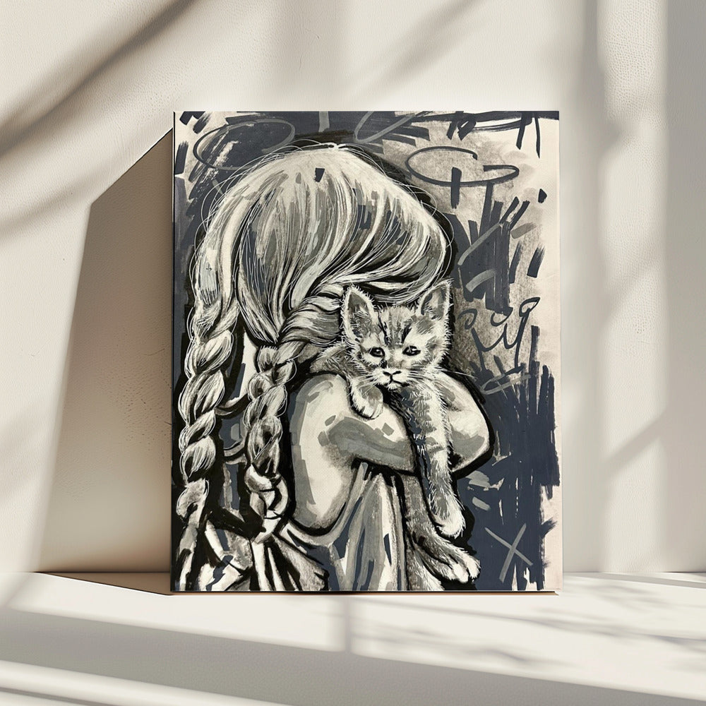 Paws and Pigtails | Canvas