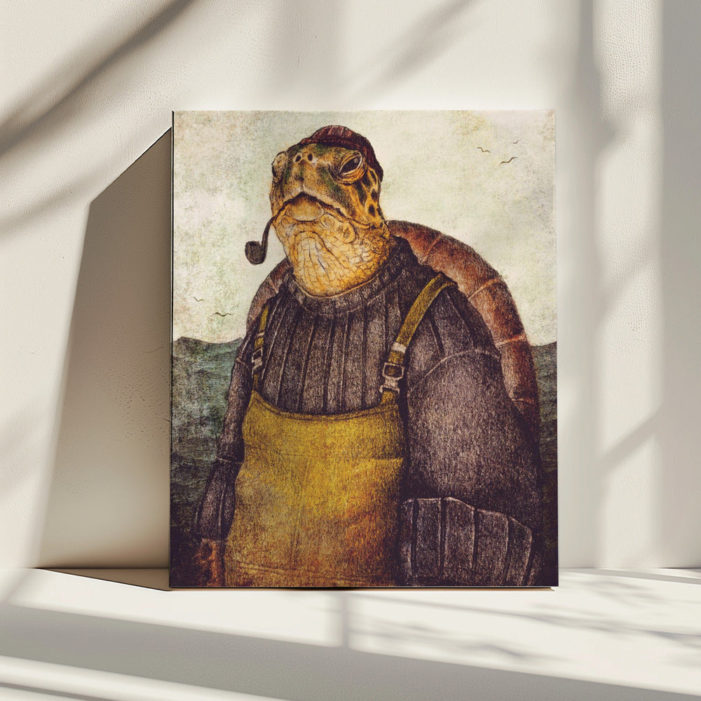 Vintage Stylish Turtle | Canvas