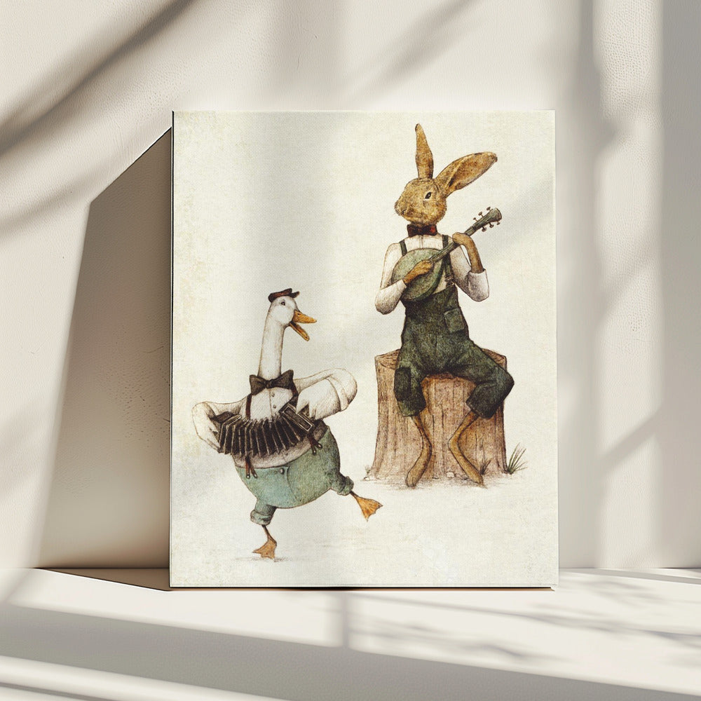 Feathered &amp; Furry Harmony | Canvas