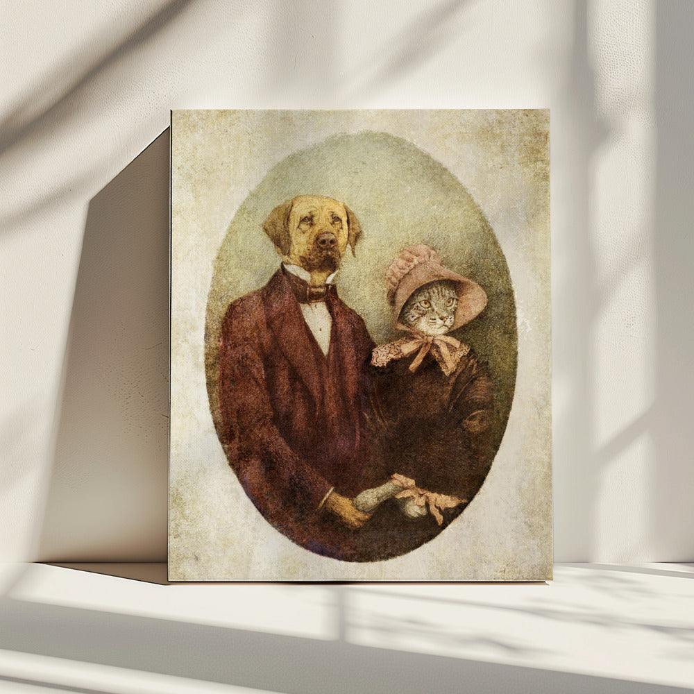 Victorian-style Portrait Couple | Canvas