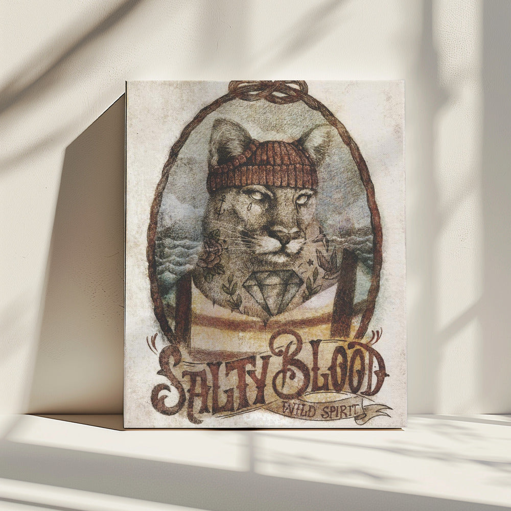 Oceanic Feline | Canvas