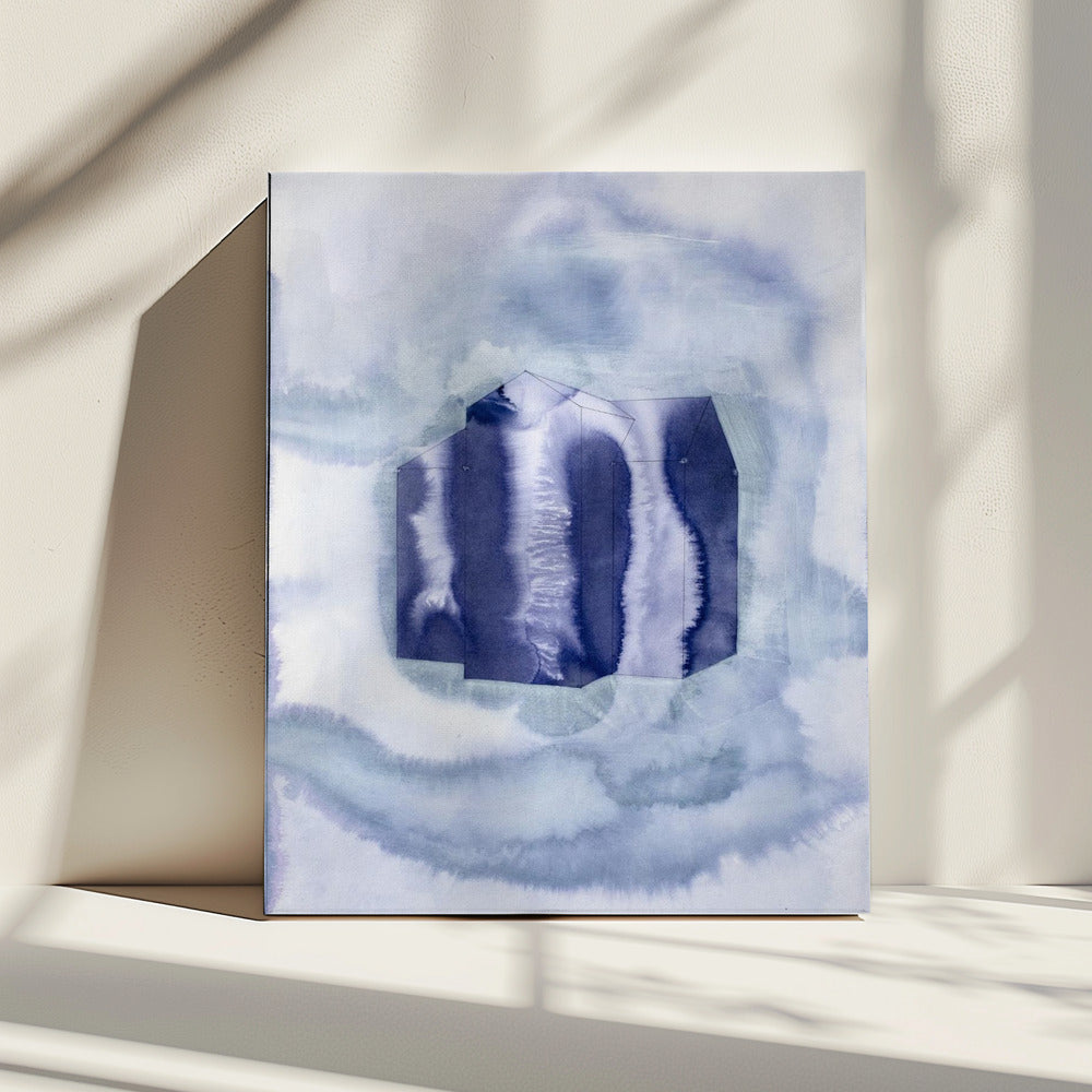 Blue and Purple Organic shapes | Canvas