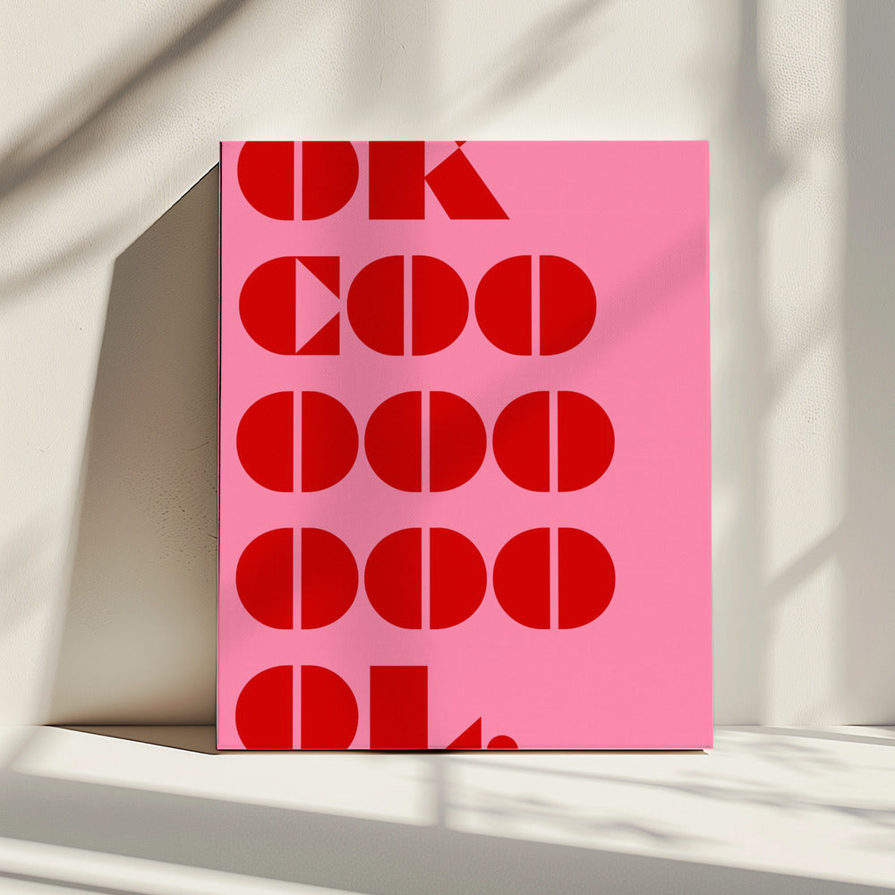 Bold Geometric Message | Canvas