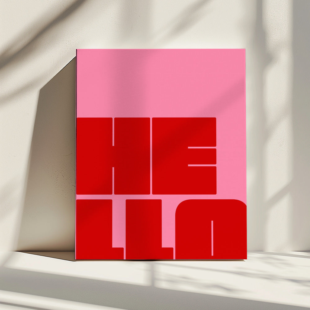 Bold Greeting Bliss | Canvas