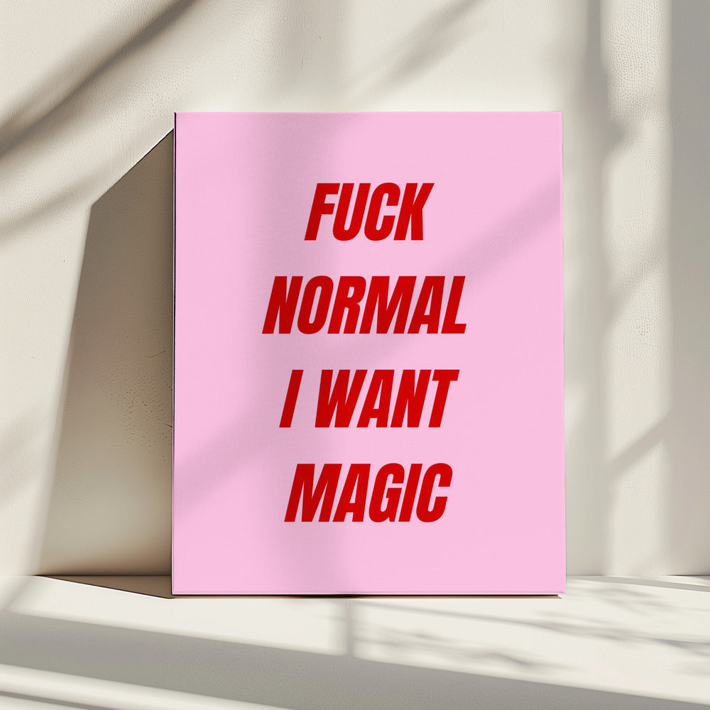 Bold Red Typography | Canvas