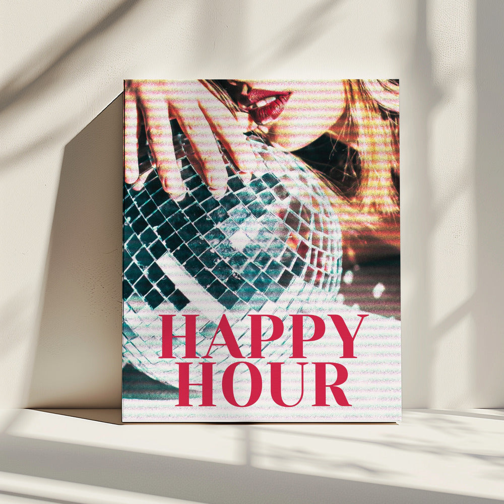 Woman with a Disco Ball | Canvas