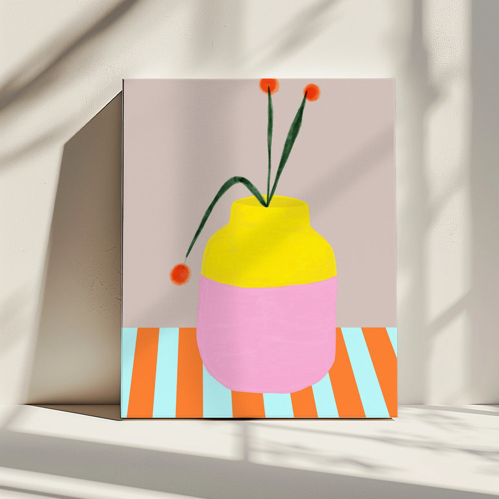 Bold Vase Blooms | Canvas
