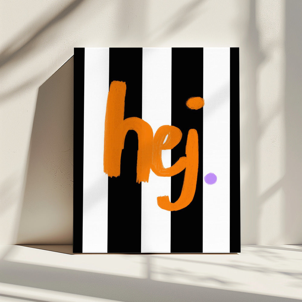 Bold Greeting Stripes | Canvas