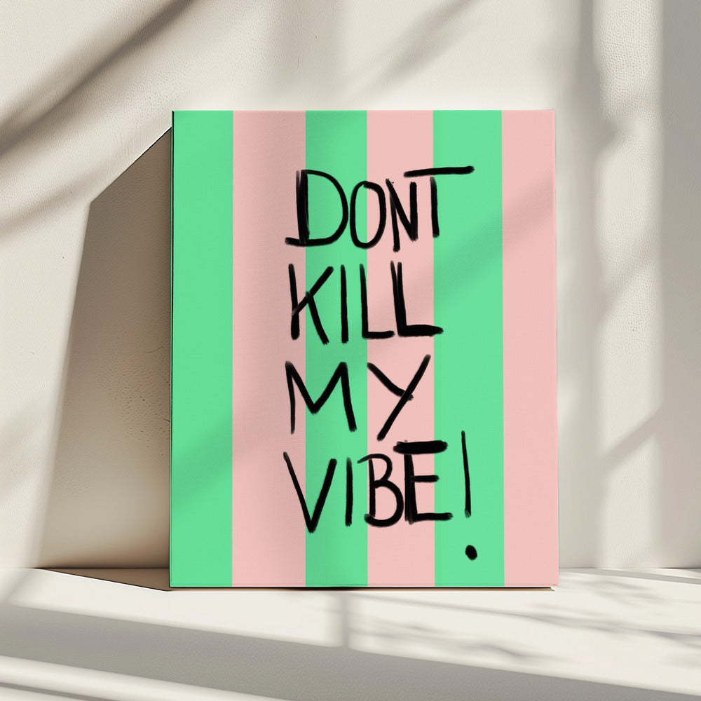 Vibrant Stripes Message | Canvas