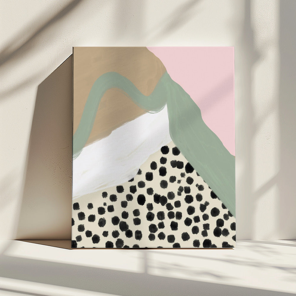 Soft Colors with Organic Shapes and Patterns | Canvas
