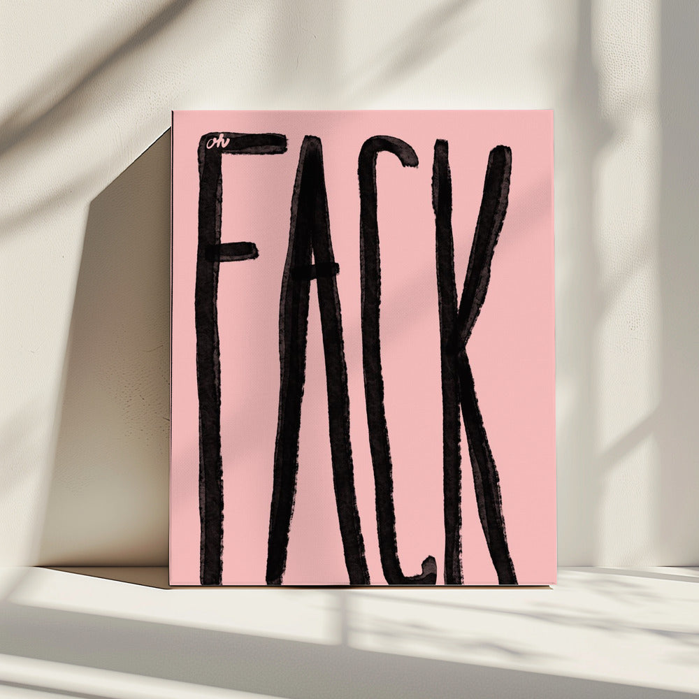 Bold Black Expression | Canvas