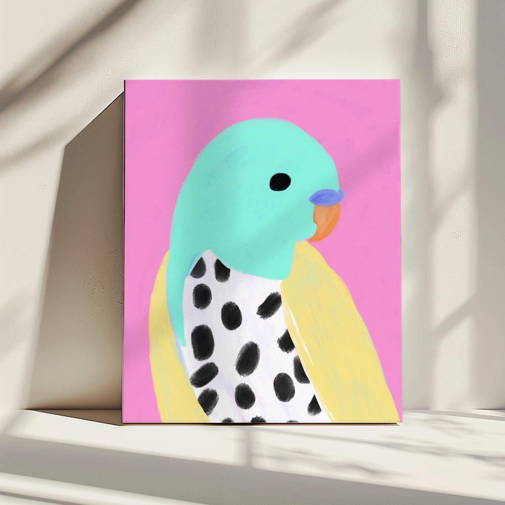 Polka Dot Parakeet | Canvas