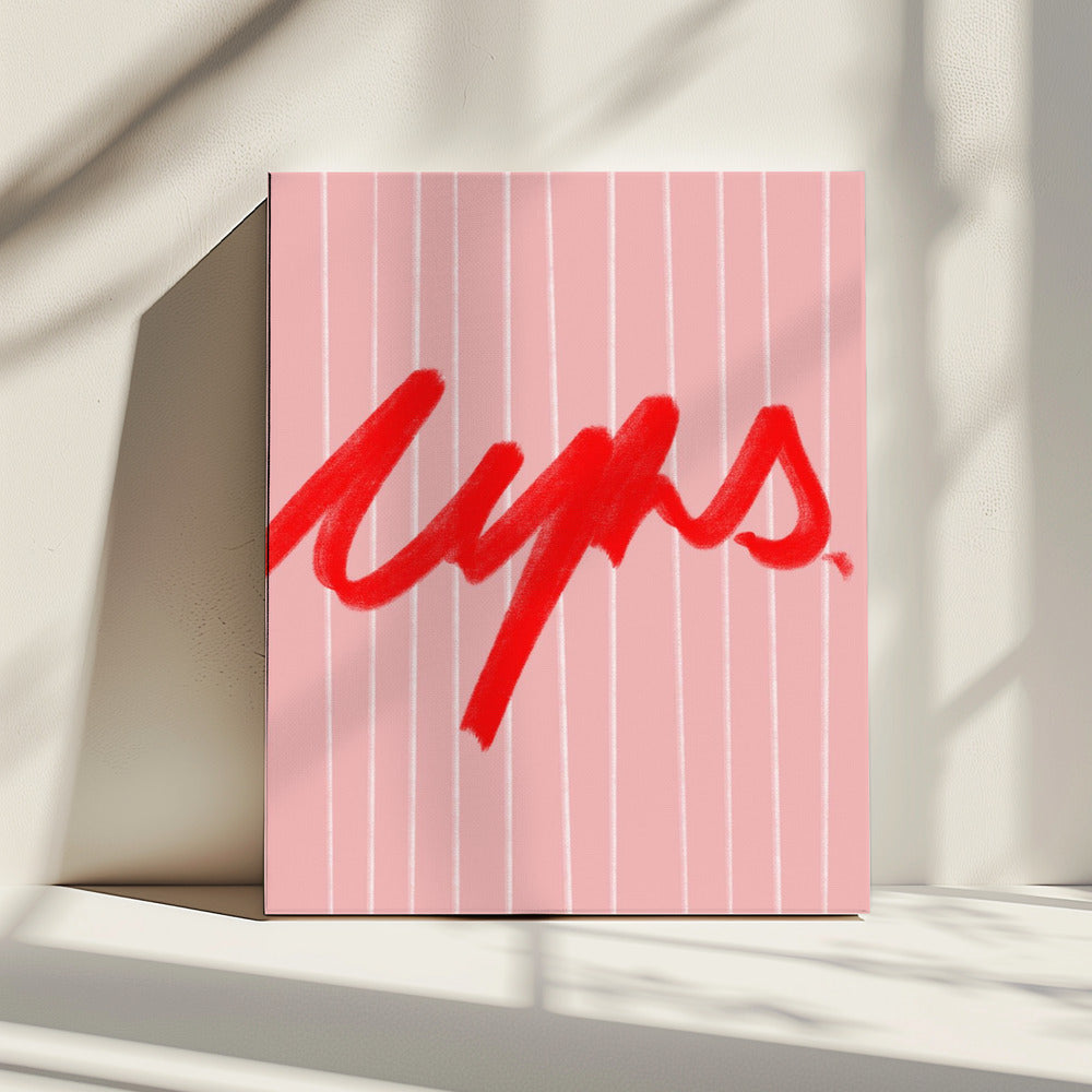 Bold Red Whispers | Canvas