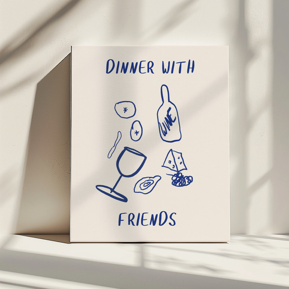 Wine and Cheese Night | Canvas