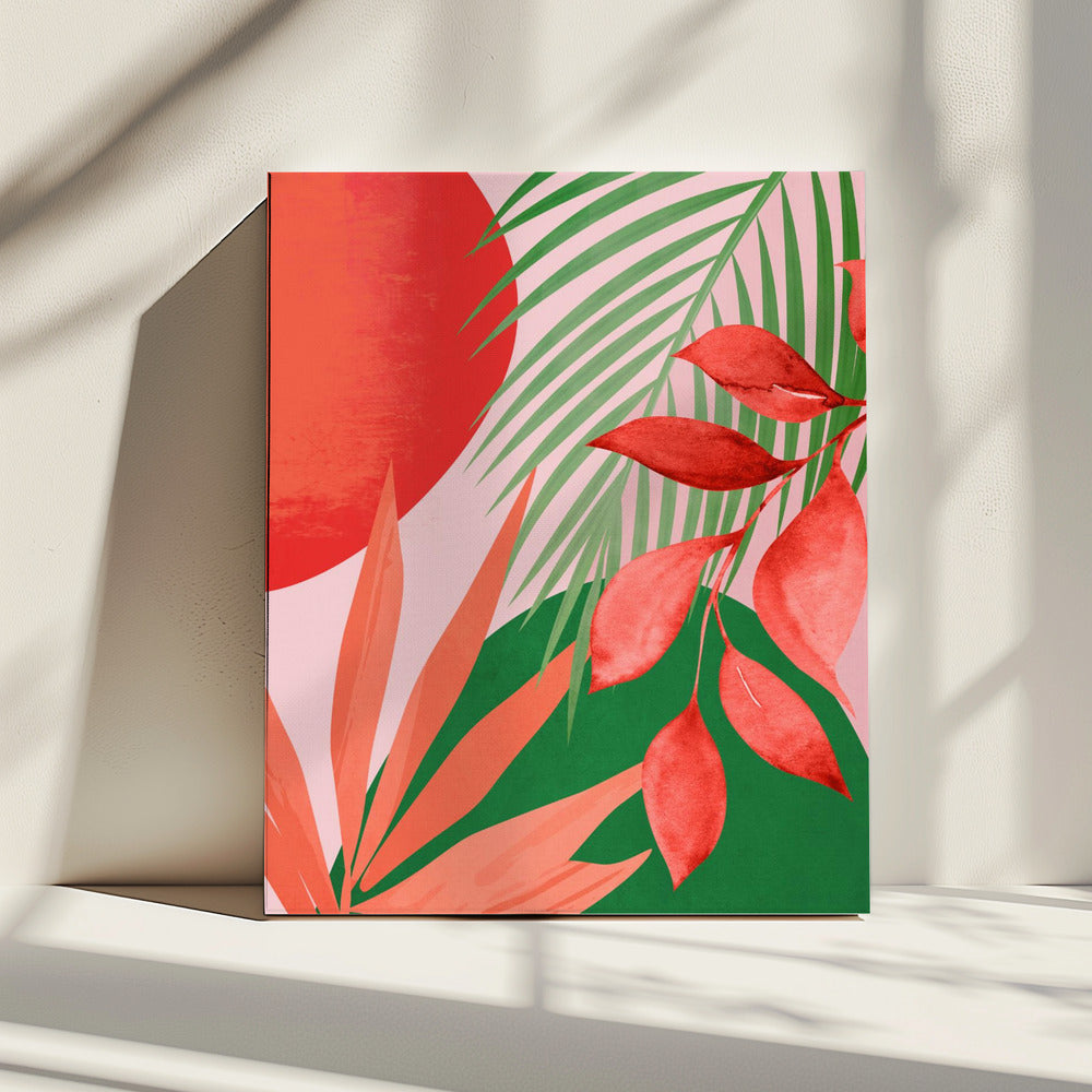 Abstract Art Tropical Garden | Canvas