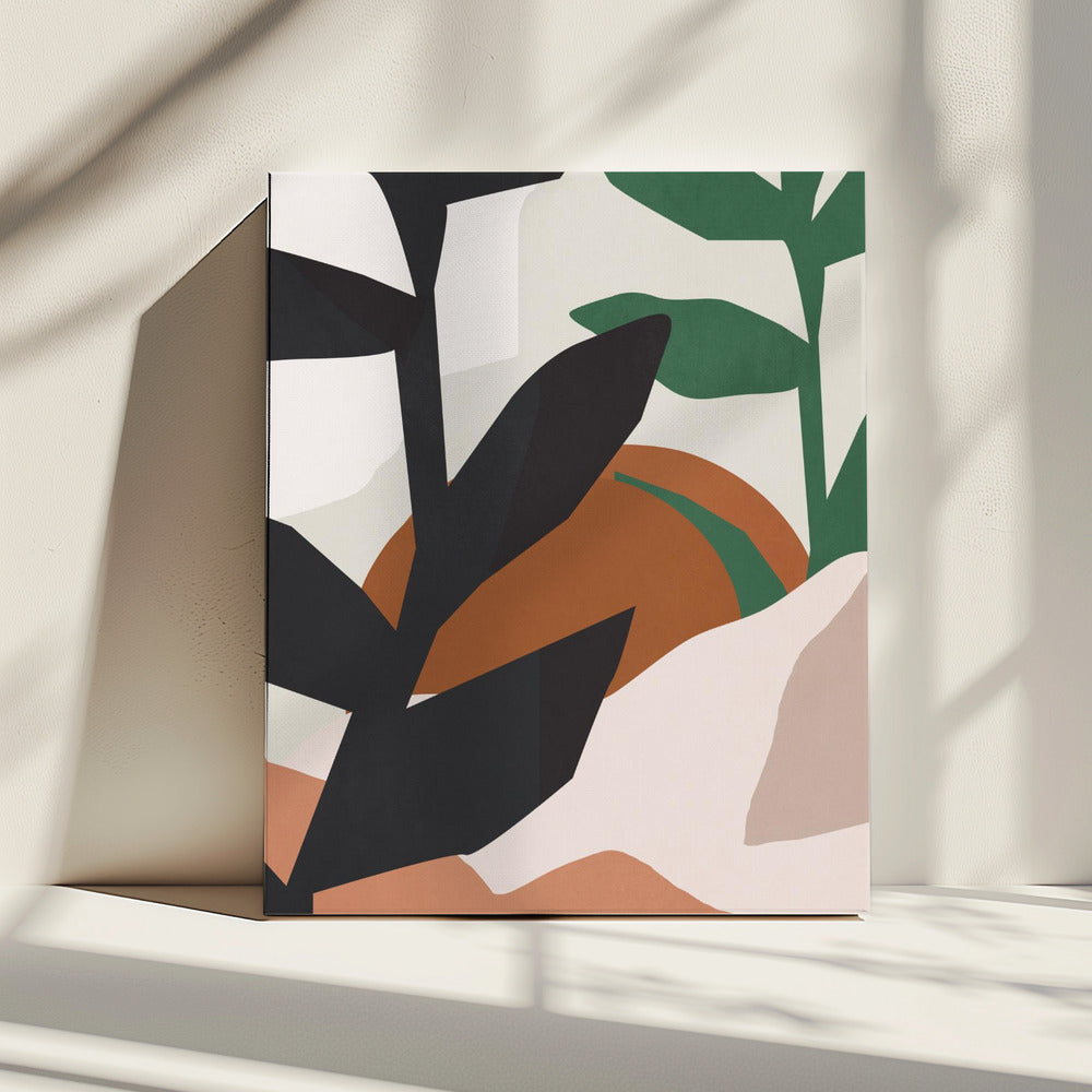 Abstract Art Tropical Leaves | Canvas