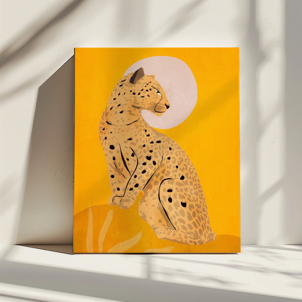 Golden Graceful Cheetah | Canvas