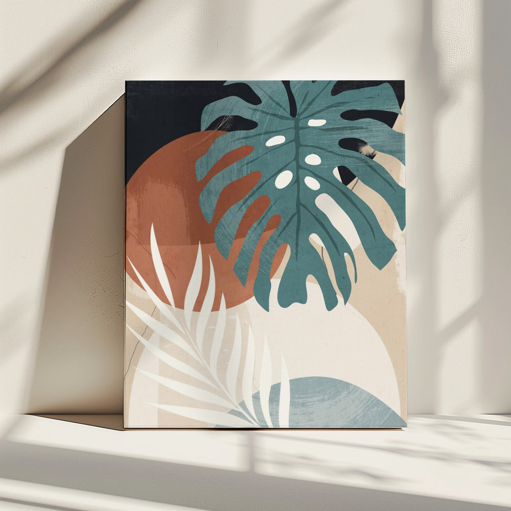 Abstract Art Tropical Leaves | Canvas