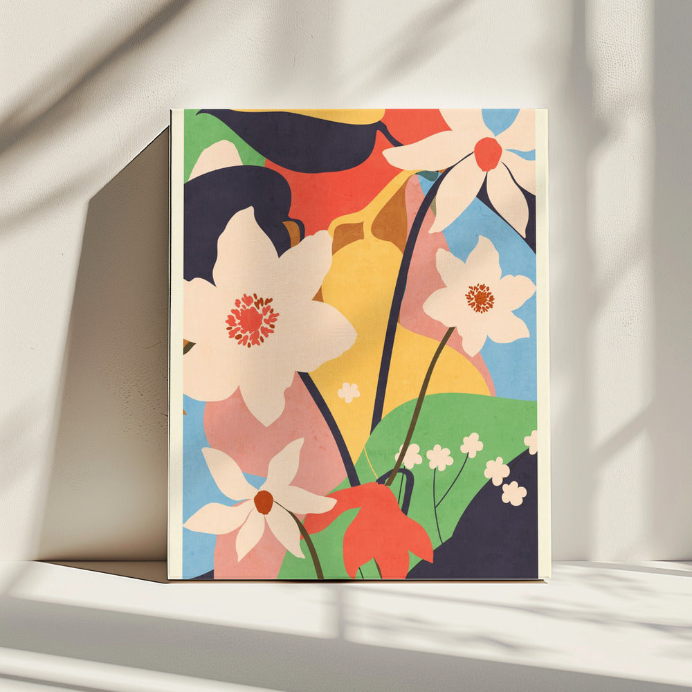 Abstract Art Landscape Flowers | Canvas