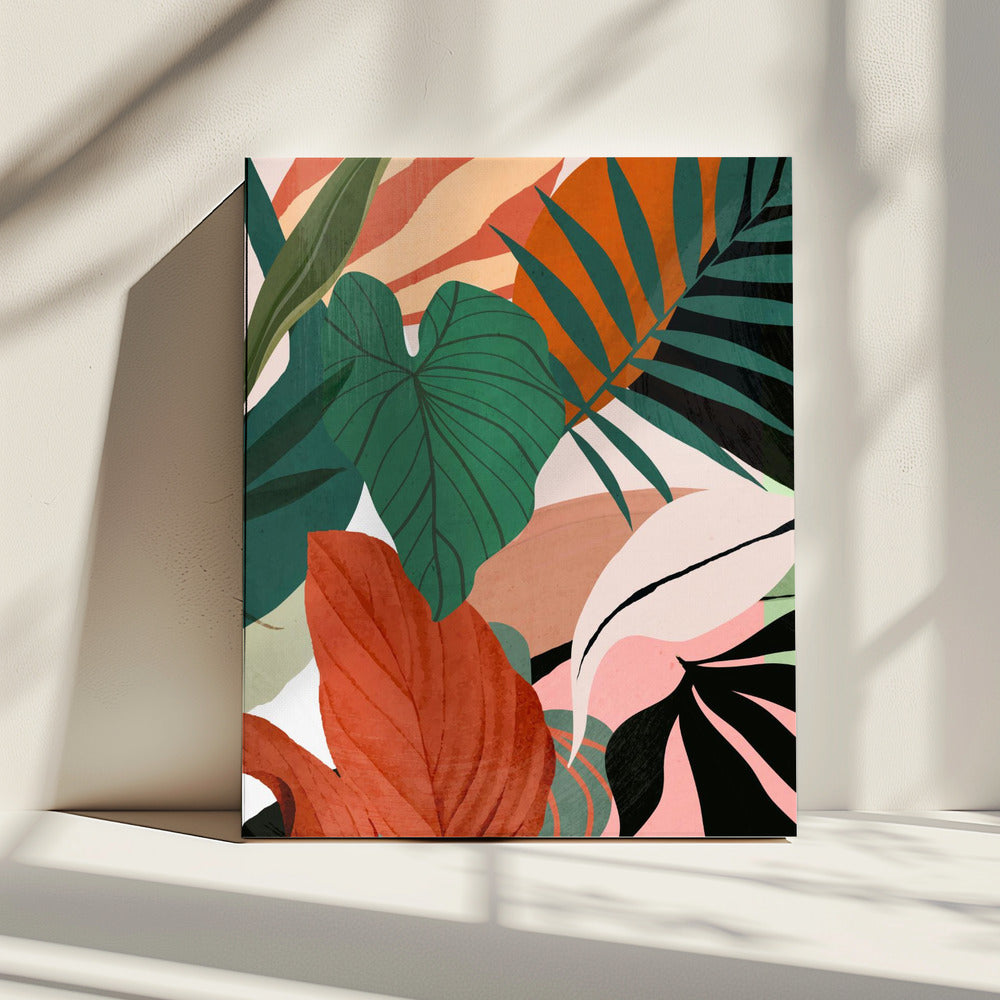 Abstract Art Tropical Leaves | Canvas