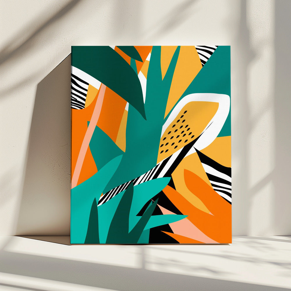 Jungle Abstract Shape | Canvas