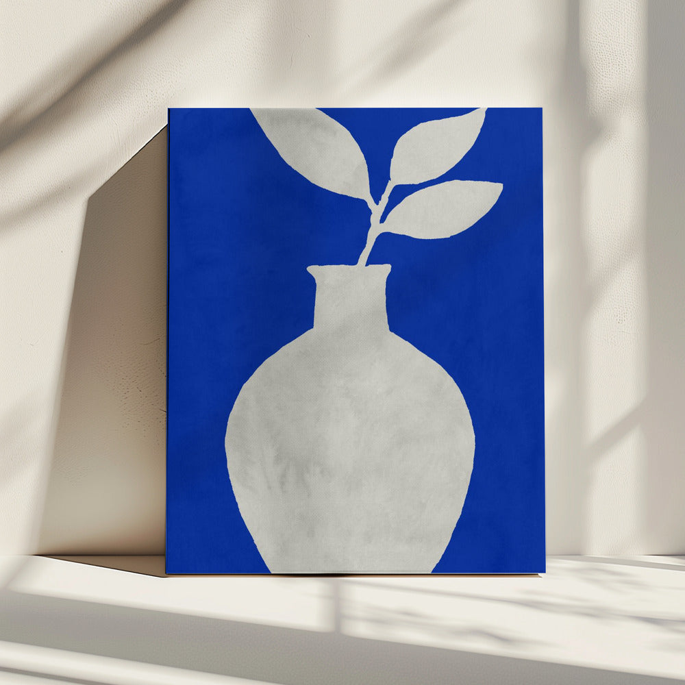 White Vase Silhouette | Canvas