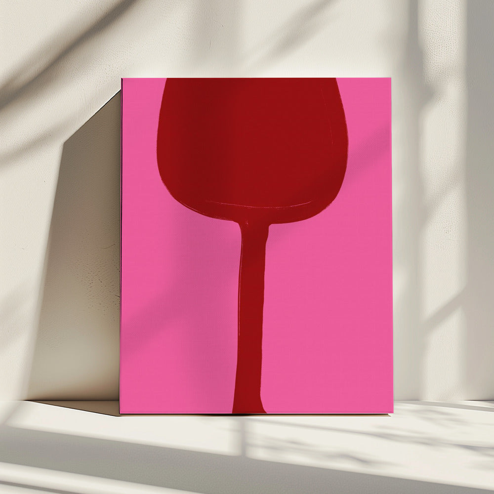 Wine and Pink Vibes | Canvas