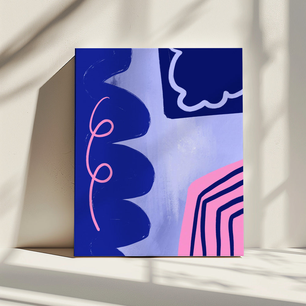 Vibrant Curves Flow | Canvas