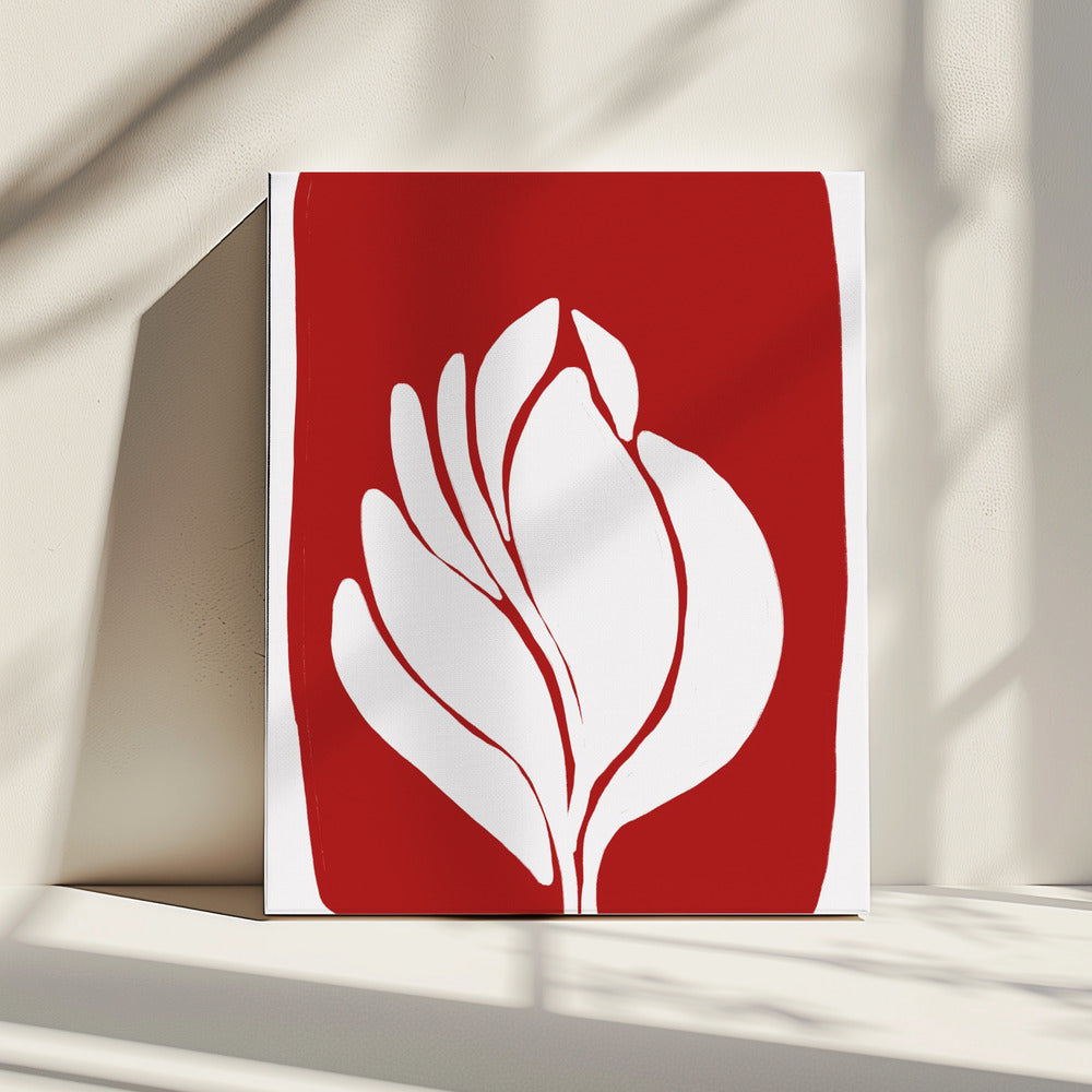 White Blossom Silhouette | Canvas