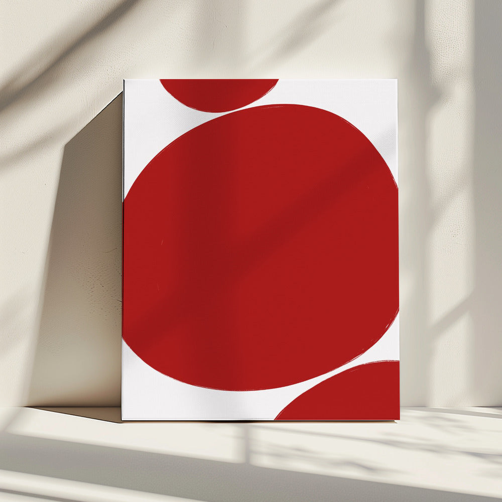 Bold Red Circles | Canvas