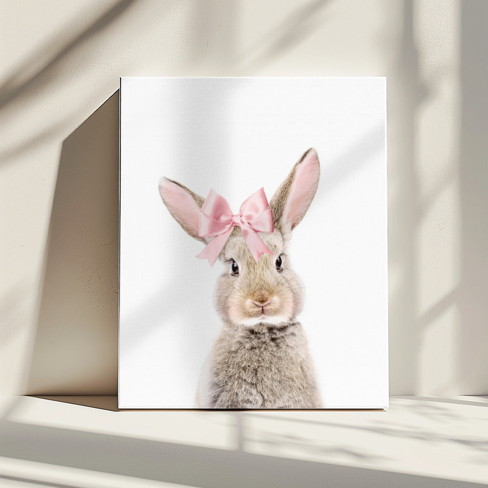 Bunny With a Bow | Canvas