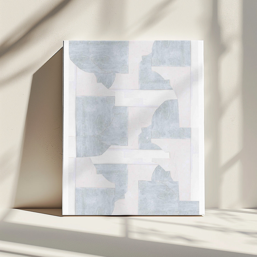 Geometric White Shapes | Canvas