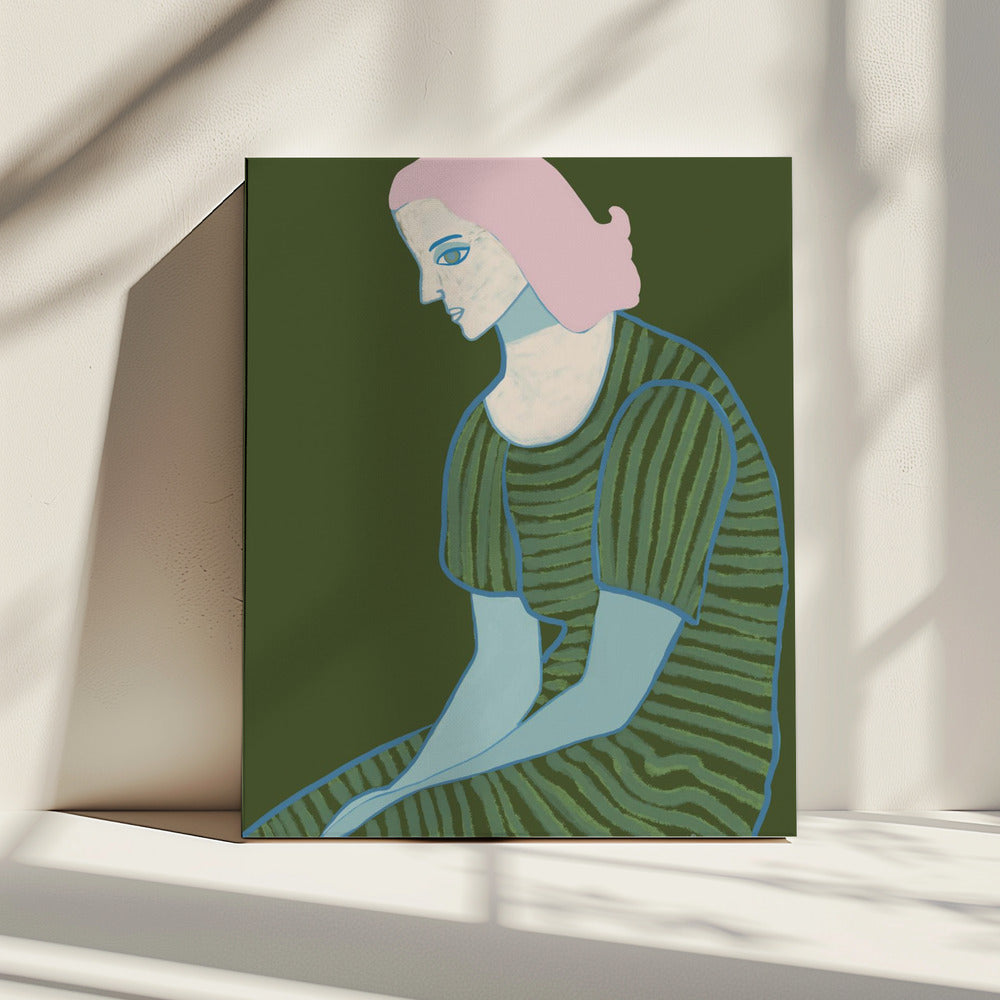 Lady sitting | Canvas