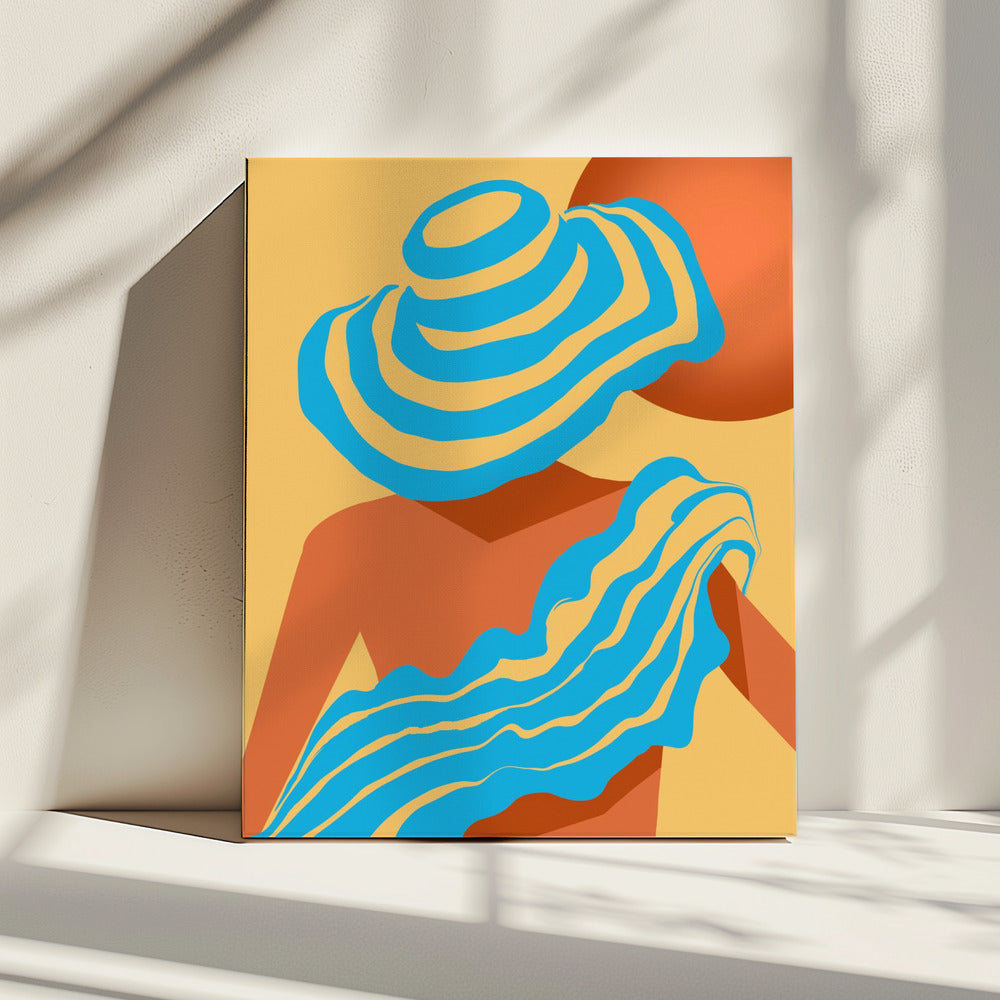 Sunlit Wavesstripe | Canvas