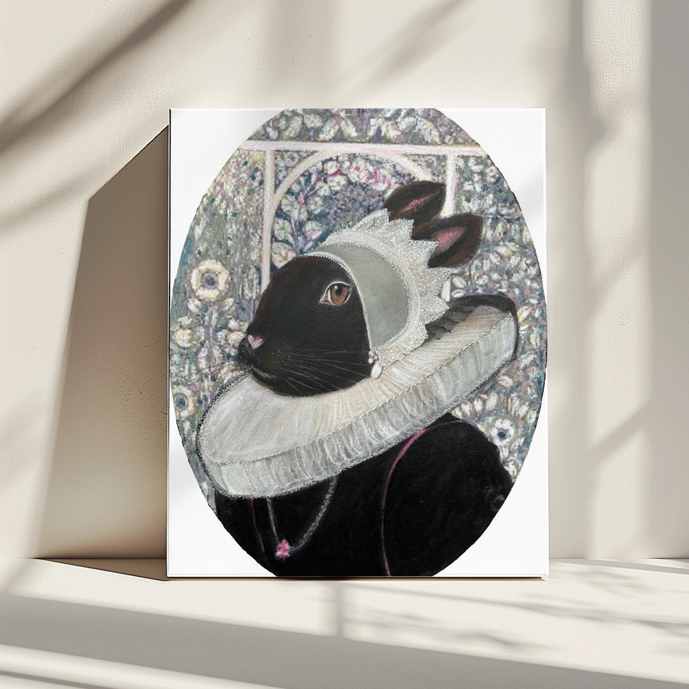 Regal Rabbit Portrait | Canvas