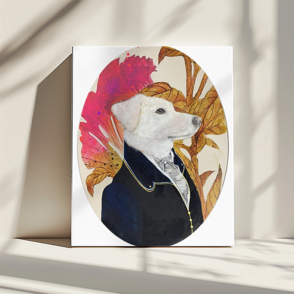 Regal Canine Portrait | Canvas