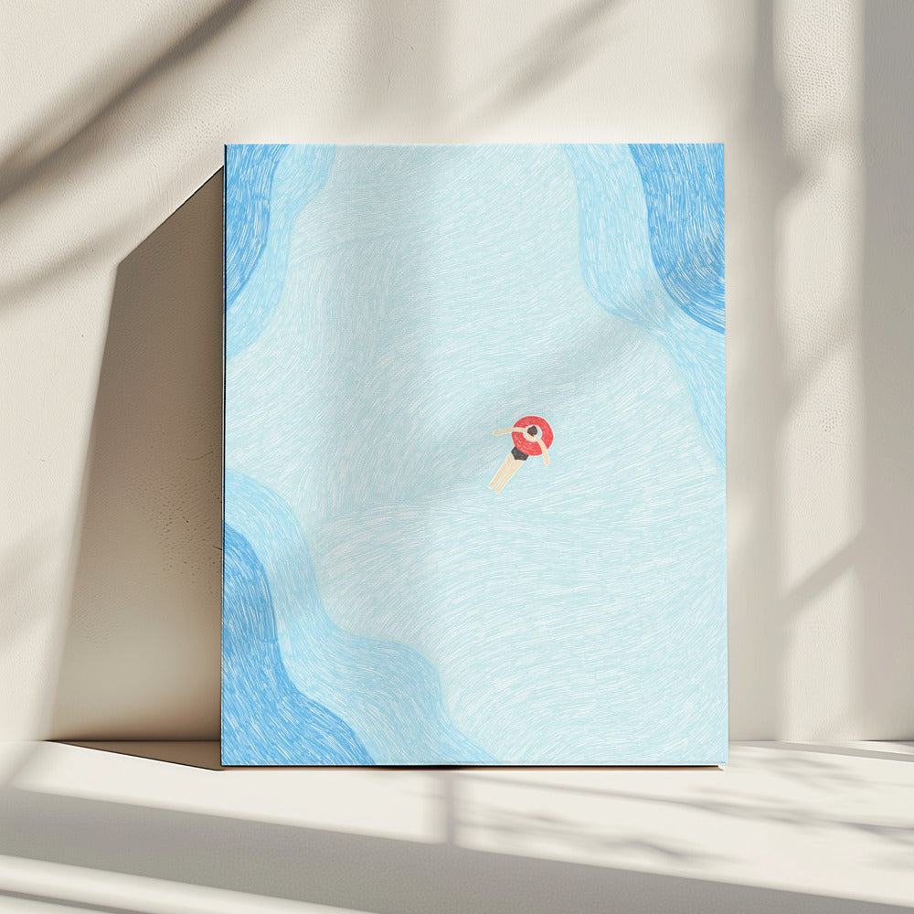 Serene Pool Drift | Canvas