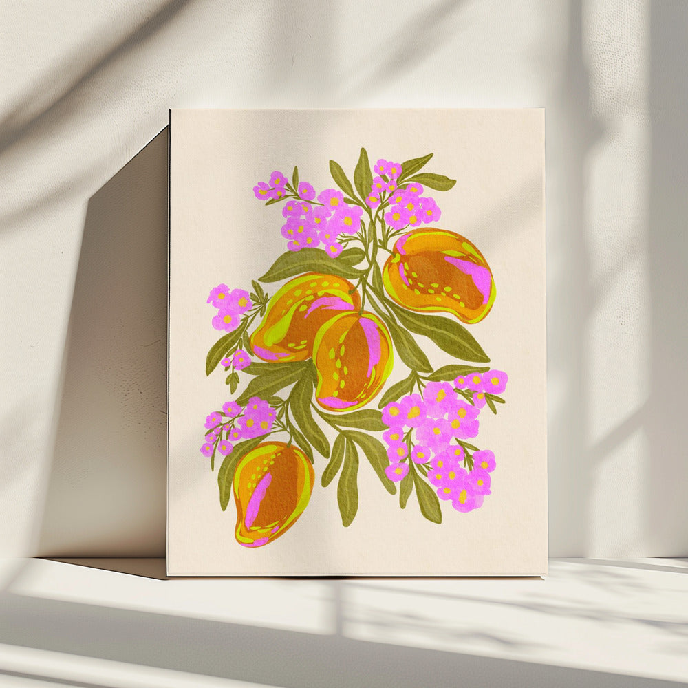 Vibrant Mangoes | Canvas