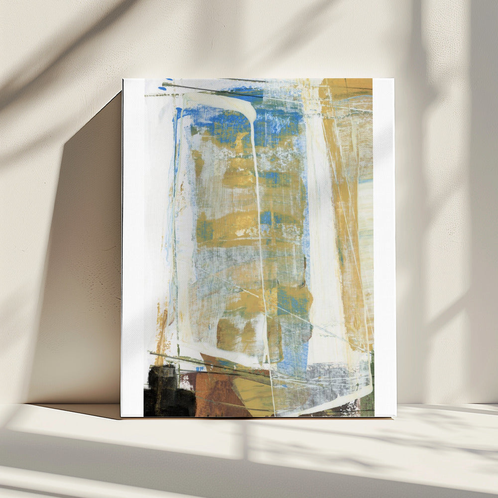 Earthy Tones And Vibrant Blues | Canvas