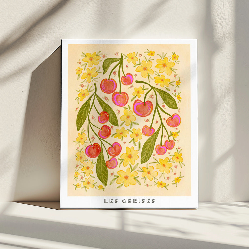 Whimsical Cherry-Themed Design | Canvas